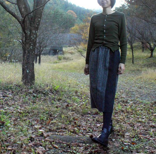 手織りスカート