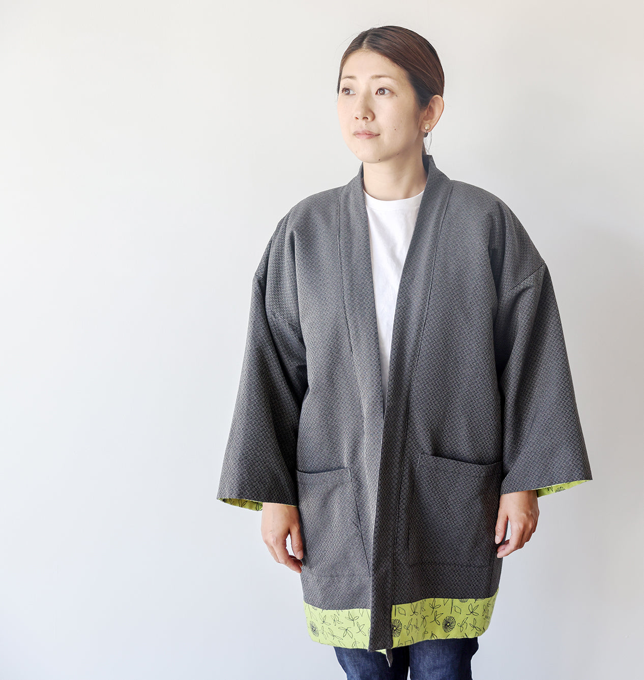 リバーシブル半天